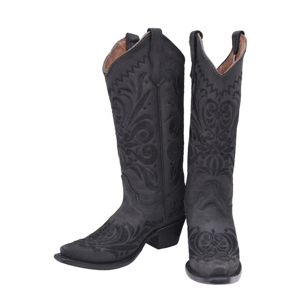 product variation Open Box (Great condition, limited use): CORRAL Ld Black Filigree, Size: 6, Width: M (L5433-M-6) image