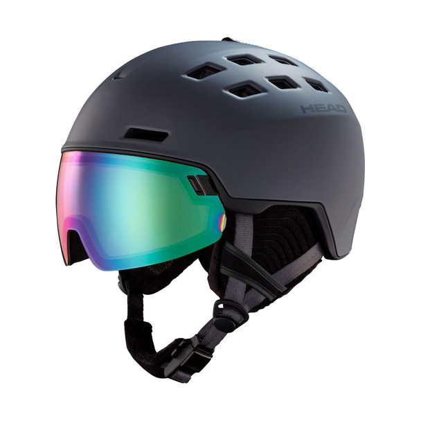 product variation Open Box (Damaged package): HEAD RADAR PHOTO Visor Ski Helmet, Color: Anthracite, Size: XS/S (323113-XS/S) image