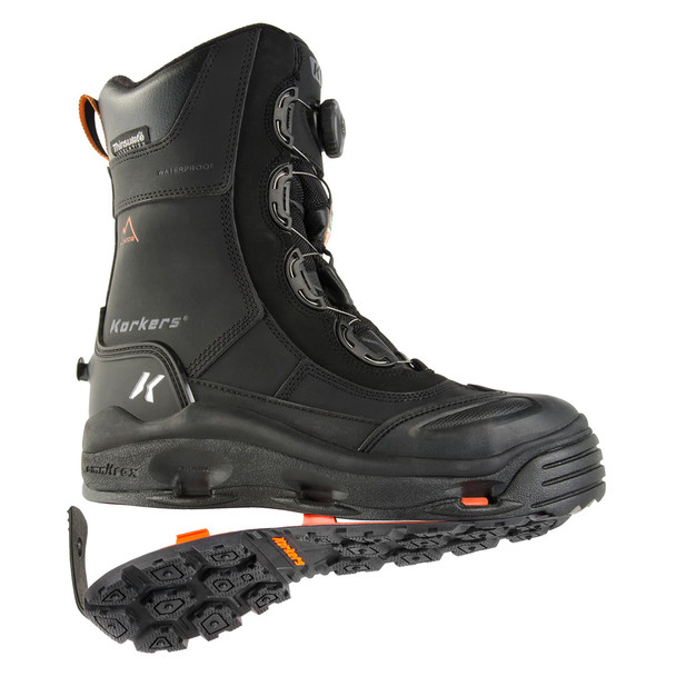 product variation Open Box (Damaged package): KORKERS Men IceJack Pro Safety w/ Ninety Degree Sole, Color: Black, Size: 14 (IB7709BK-14) image