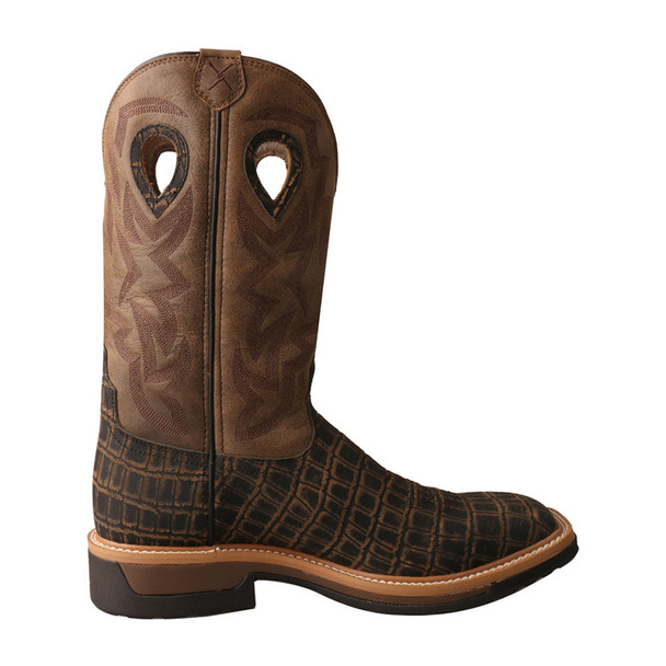 product variation Open Box (Damaged package): TWISTED X Men's Lite Cowboy Workboot, Color: Cayman Print/Bomber, Size: 9.5, Width: EE (MLCA003-9.5-EE0 image