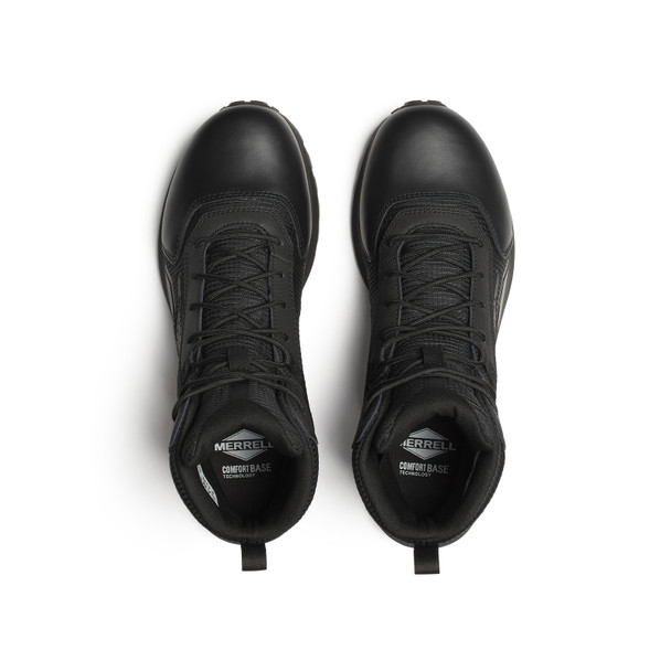 product variation MERRELL Men's Jump Strike Tact Mid Black Work Boots (J008028) image