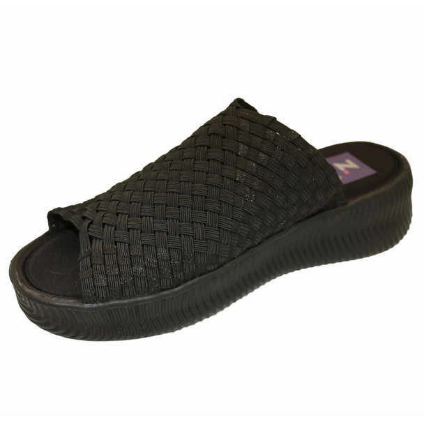 product variation ZEE ALEXIS Women's AVA Black Metallic Sandals (AVA001) image