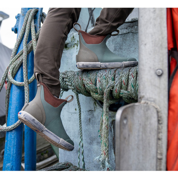 product variation Open Box (Damaged package): XTRATUF Wmn Grn 6" Slip O, Color: Green, Size: 10 (XWAB-V301-100) image