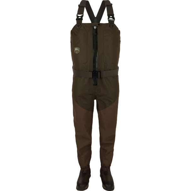 product variation Open Box (Great condition, limited use): DRAKE Uninsulated Guardian Elite HND Front Zip Wader, Color: Green Timber, Size: L/11 (DF2400-GTB-LRG11) image