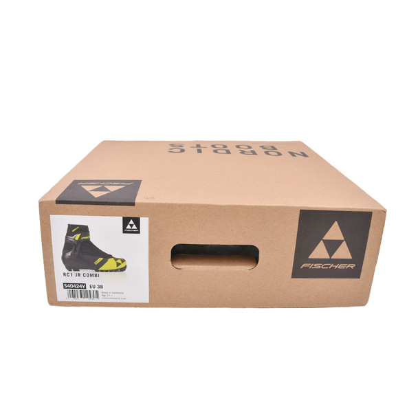product variation Open Box (Great condition, limited use): FISCHER Rc1 Jr Combi Junior Boots, Color: Black/ Yellow, Size: 38 (S40424V-38) image