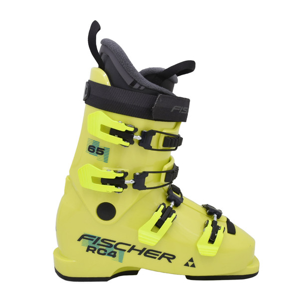product variation Open Box (Great condition, limited use): FISCHER RC4 65 JR Junior Alpine Boots, Color: Yellow / Yellow, Size: 25.5 (U19425-25.5) image