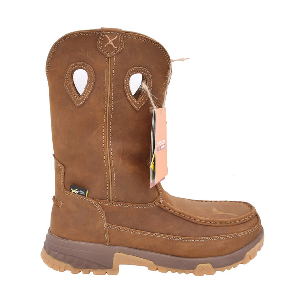 product variation Open Box (Great condition, limited use): TWISTED X Men's 11" Pull On Work Boot, Color: Distressed Saddle, Size: 10, Width: W (MXCNM01-W-10_3) image