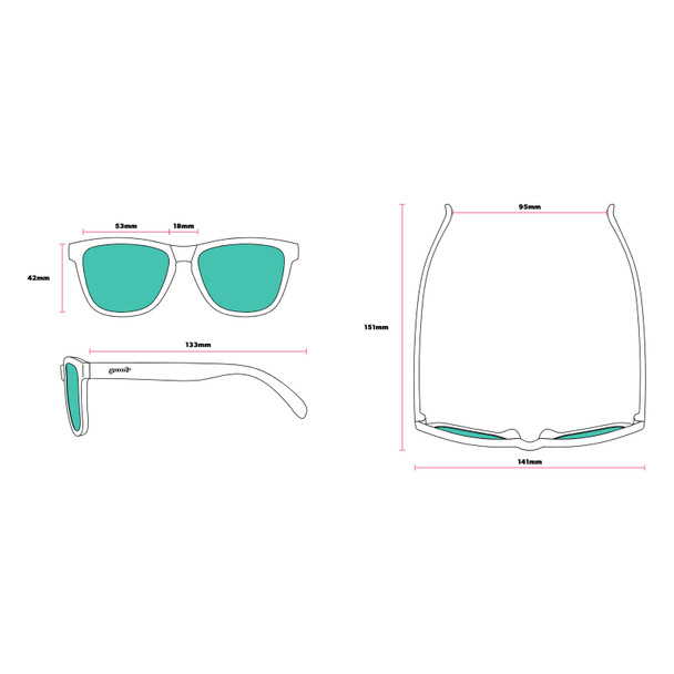 product variation GOODR Chocolatiers Caramel Hot Tub OG Sunglasses (G00597-OG-01) image