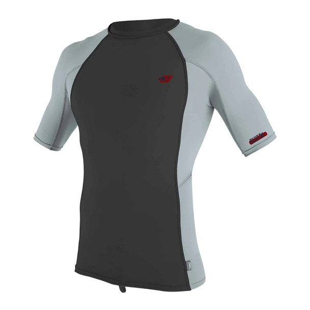 product variation O'NEILL Men's Premium Skins Small Raven/Coolgry/Coolgry Short Sleeve Rash Guard (4169B-GF7-S) image