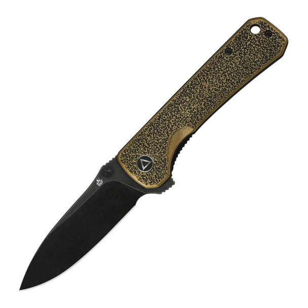 product variation Brass Handle/Black Stonewashed 14C28N Blade image