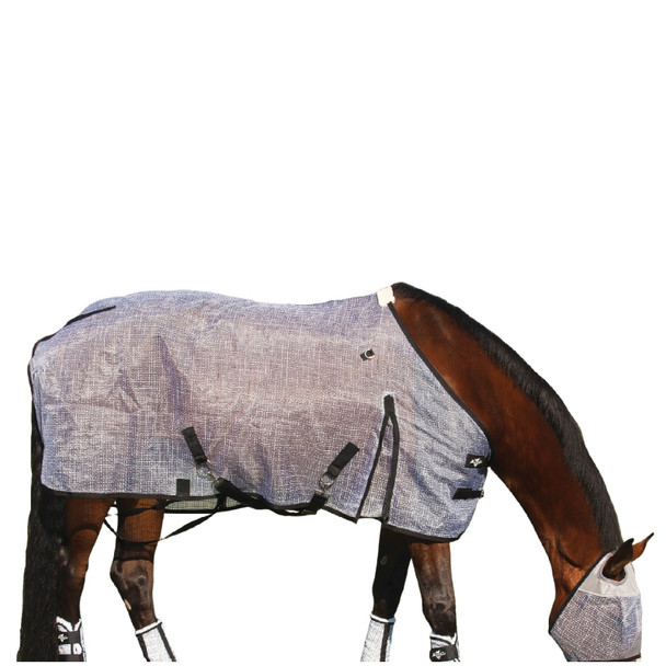 product variation PROFESSIONAL'S CHOICE Gray/Black Fly Sheet (PCFS-GRY/BLA) image