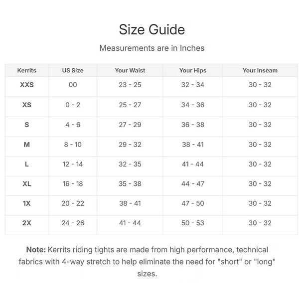 product variation KERRITS Women's Solutions Full Leg Pocket Utility Black Riding Tight (50443BLK) image