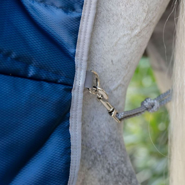 product variation HORSEWARE IRELAND Amigo Ripstop Insulator Navy/Titanium Gray Pony Stable 100g Blanket (ABREB2-BJJ0) image