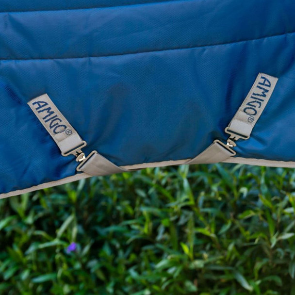 product variation HORSEWARE IRELAND Amigo Ripstop Insulator Plus Navy/Titanium Gray Pony Stable 200g Blanket (ABRGB4-BJJ0) image
