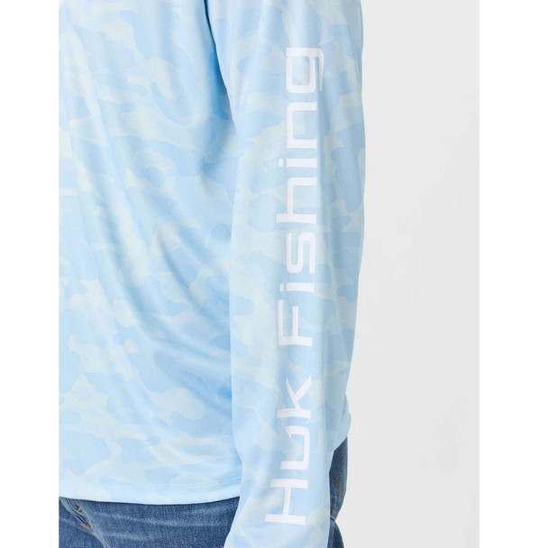 product variation HUK Men's Icon Performance Printed Coastal Drift Hoodie (H1200731-425) image