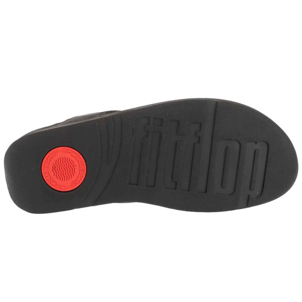 product variation FITFLOP Women's Lulu Shimmer All Black Toe-Post Sandals (EU9-090) image