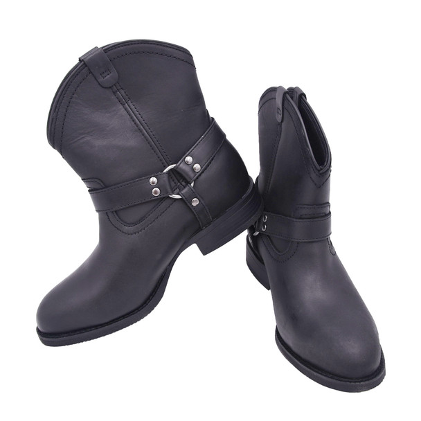 product variation Open Box (Great condition, limited use): Frye Supply Women's FR40601F Black The Safety-Crafted Harness Boot Steel 6" Boot, 9M image