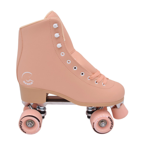 product variation Open Box (Great condition, limited use): C SEVEN Cute Roller Skates for Girls and Adults, Color: Peachy Keen, Women's 11 / Men's 10 (C7-RSU-PCHY-10) image