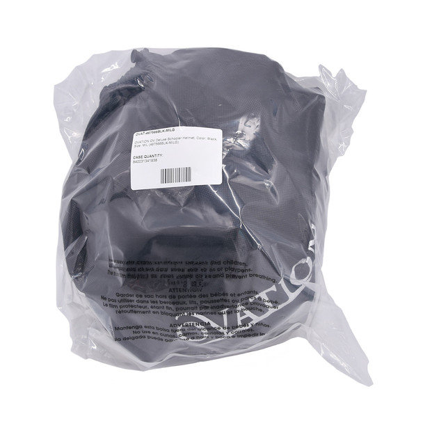 product variation Open Box (Great condition, limited use): OVATION OV Deluxe Schooler Helmet, Color: Black, Size: M/L (467566BLK-M/LG) image