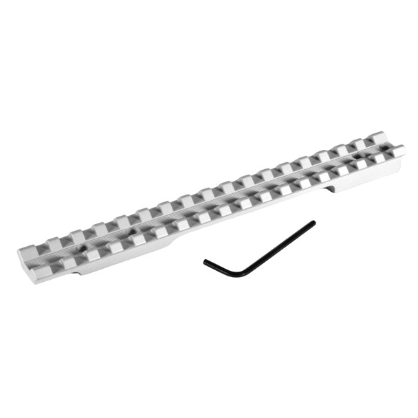 product variation EVOLUTION GUN WORKS Remington 700, 721, 725, Sauer 100/101 Long Action Silver 0 MOA Picatinny Rail Scope Base (40110) image