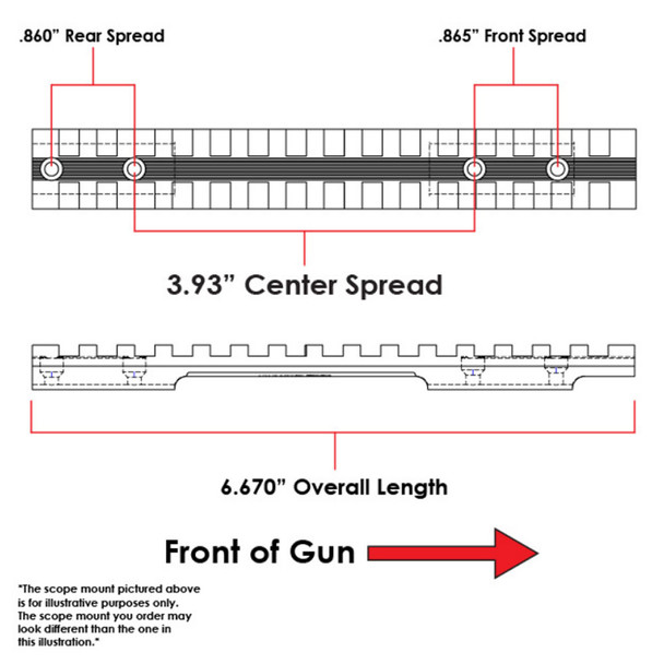 product variation EVOLUTION GUN WORKS Savage Round Back Short Action Silver Picatinny Rail Scope Mount (41010) image
