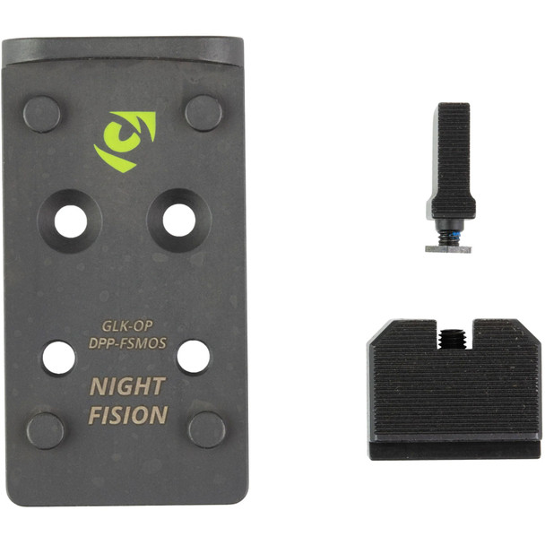 product variation NIGHT FISION NF Optic Plate and Blacked Out Sights Combo for Glock Full Size MOS (GLK-OPBS-DPP-MOS-ZXZX) image