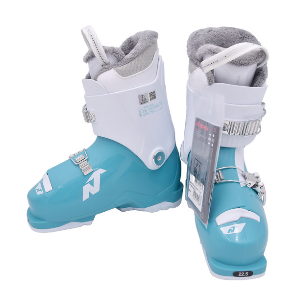 product variation Open Box (Great condition, limited use): NORDICA Kids Speedmachine J 2 (Girl) Boots, Color: LightBlue/White/Pink, Size: 22.5 (050872013L4-22.5) image