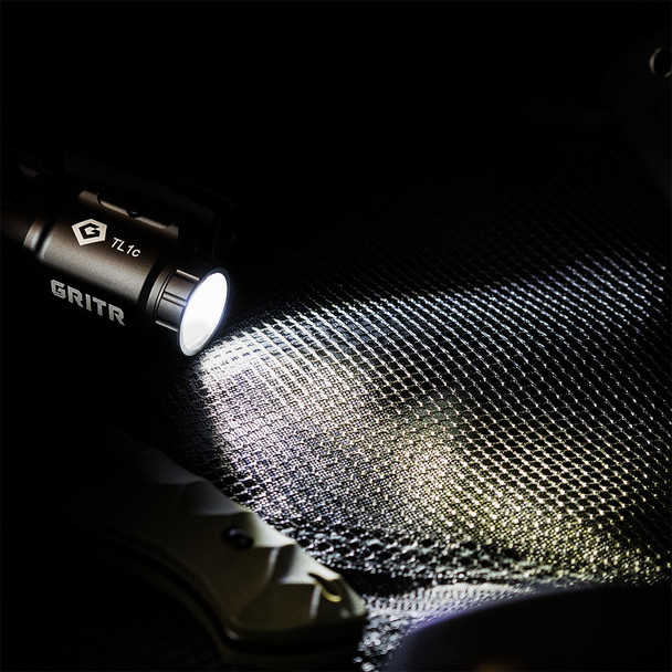 product variation GRITR Rail Mount Compact Weapon Light for Pistols, Rifles & Shotguns - 500 Lumens, 109M Beam, 115 Min Run, IPX7, 6061 Aluminum image