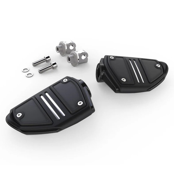 product variation CIRO Twin Rail Black Footpegs with 1/2in Adapter for H-D Male Mount Clevis (61425) image