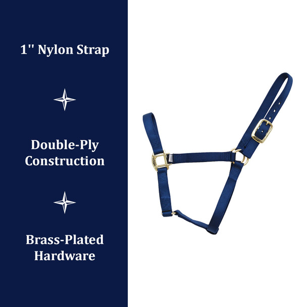 product variation CIRCLE Y REINSMAN Classic Navy Nylon Halter, Large Horse (9709-LG-NY) image