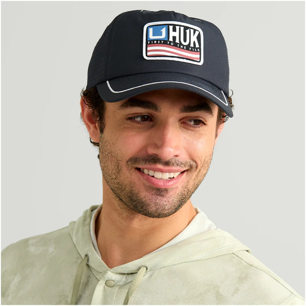 product variation HUK Men's Born Wave Sea Storm Performance Hat (H3000579-408-1) image