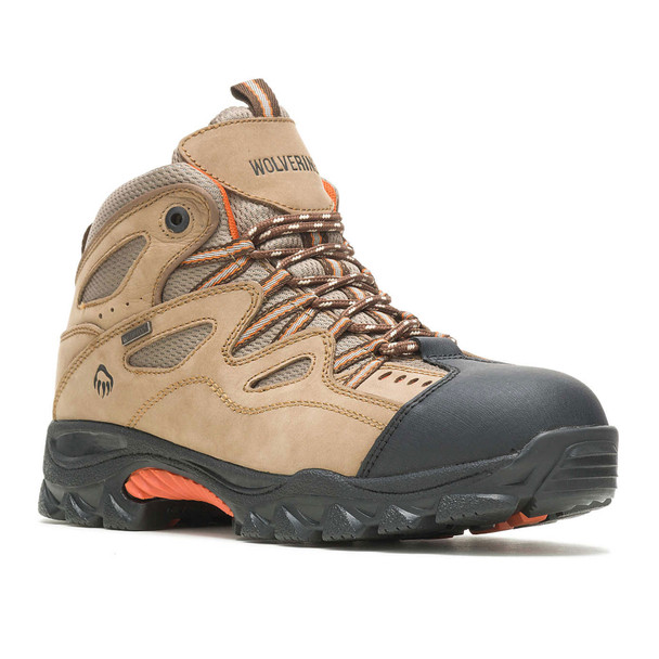 product variation WOLVERINE Men's Durant Waterproof Steel-Toe Light Brown/Orange Work Boot (W02625) image