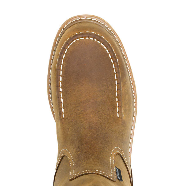 product variation WOLVERINE Men's Floorhand Moc-Toe Steel-Toe Pull-On Wellington Dark Wheat Work Boots (W241194) image