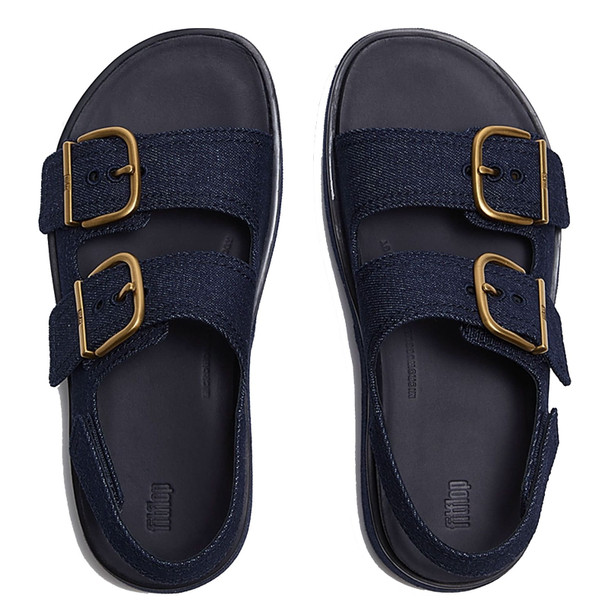 product variation FITFLOP Women's GEN-FF Max Buckle Dark Denim Back-Strap Sandals (A3A-D71) image