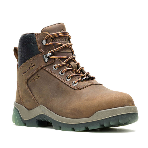 product variation WOLVERINE Men's Vantage HyperRest 6in Met-Guard CarbonMax Dark Brown Work Boots (W261054) image