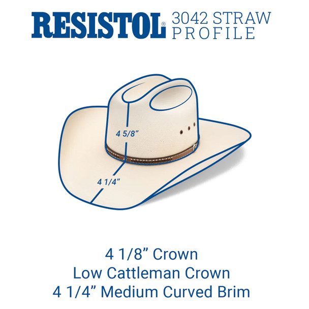 product variation RESISTOL 10X Double Cross Natural Cowboy Hat (RSDBCSN304281) image