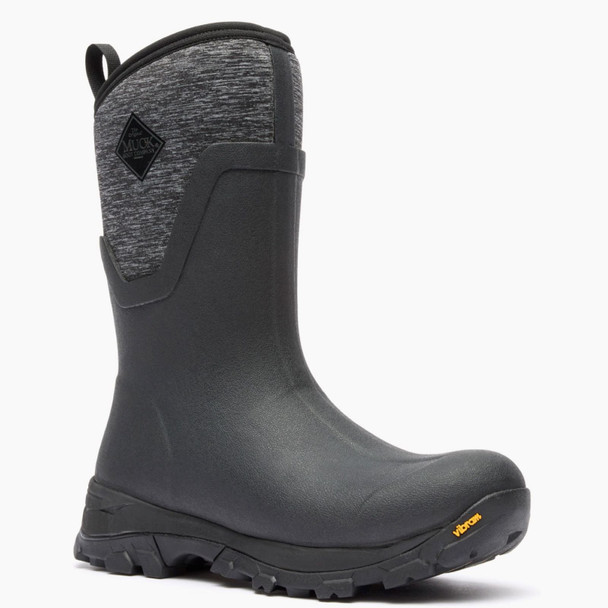 product variation Open Box (Damaged package): MUCK BOOT COMPANY Women's Arctic Ice Mid AGAT, Color: Black/Jersey Heather, Size: 9 (ASVMA-100-BLK-090) image