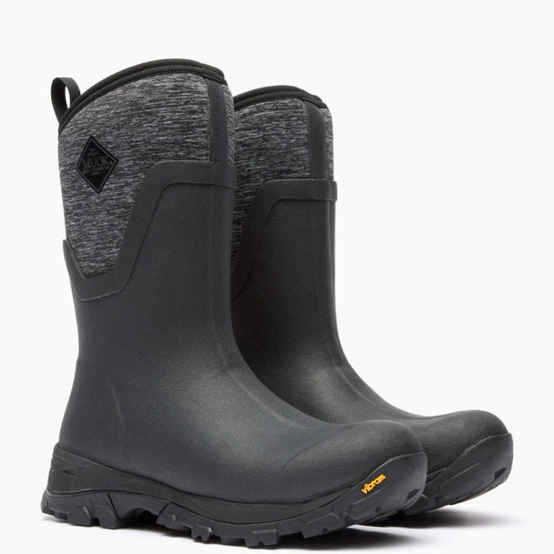 product variation Open Box (Damaged package): MUCK BOOT COMPANY Women's Arctic Ice Mid AGAT, Color: Black/Jersey Heather, Size: 9 (ASVMA-100-BLK-090) image