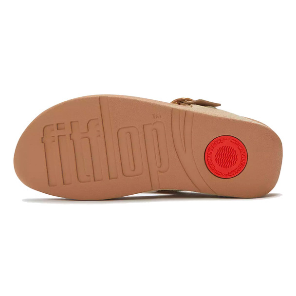 product variation FITFLOP Lulu Buckle Suede Toe-Post Cappuccino Sandals (A4J-923) image