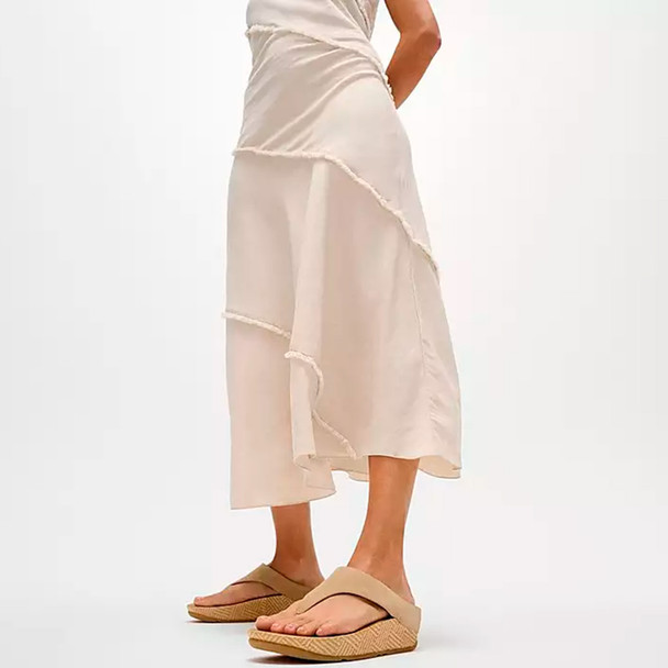 product variation FITFLOP Lulu Lux Graphic-Weave Suede Toe-Post Cappuccino Sandals (A4S-923) image