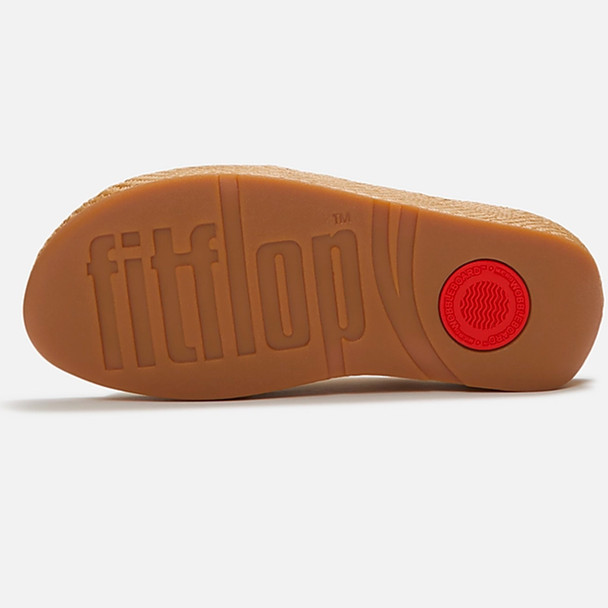 product variation FITFLOP Lulu Lux Graphic-Weave Suede Cross Cappuccino Slides (A4R-923) image