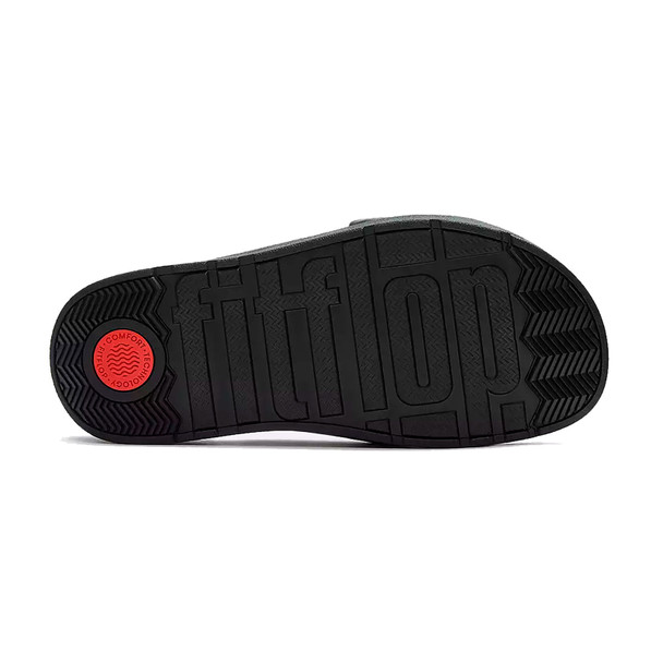 product variation FITFLOP Gen-FF Folded-Leather All Black Slides (A2Z-090) image