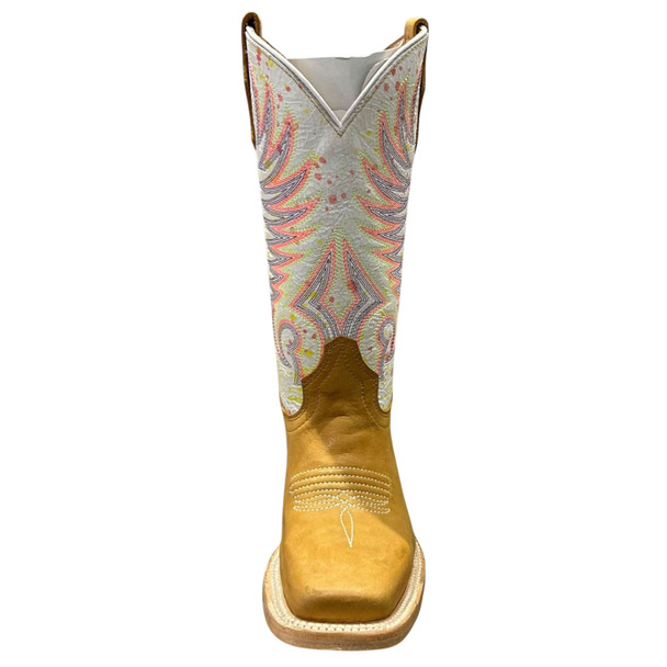 product variation CORRAL Teens Circle G Embroidery Square Toe Tan/White Boots (J7125-TN) image