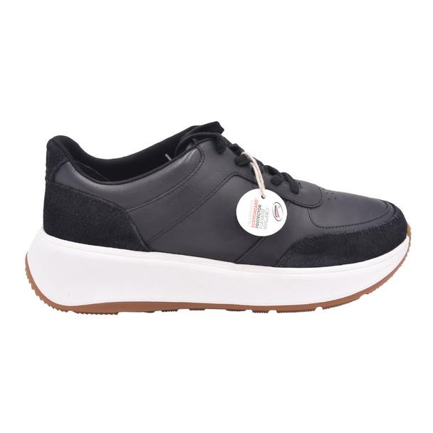 product variation Open Box (Great condition, limited use): FITFLOP F-Mode Leather/Suede Flatform Sneakers, Color: Black, Size: 7.5 (FR1-001-055) image