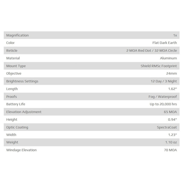 product variation SIG SAUER Romeo-X Enclosed Compact FDE Red Circle Dot Reflex Sight (SORX1402) image