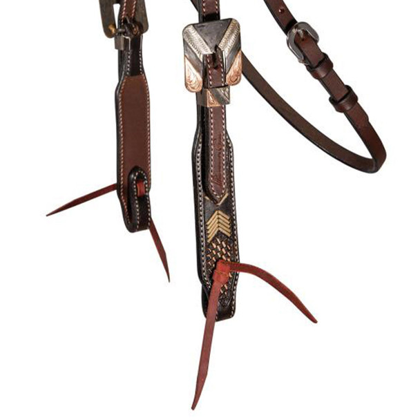 product variation PROFESSIONAL'S CHOICE Chocolate Arrowhead Browband Headstall (3P4037) image