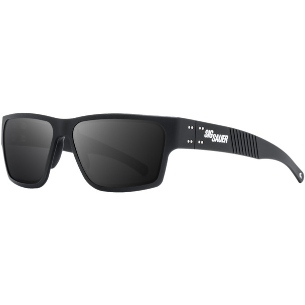 product variation GATORZ EYEWEAR Delta Sig Sauer Black with Black Logo/Smoke Polarized Sunglasses (GZ-50-061) image