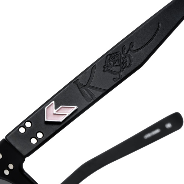 product variation GATORZ EYEWEAR Wraith Black With Engraved Logo/Smoke Optimized Polarized Sunglasses (GZ-57-533) image