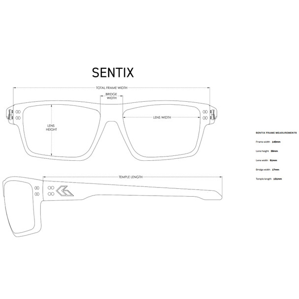 product variation GATORZ EYEWEAR Sentix Sig Sauer Dark Concrete with Gunmetal Logo/Ballistic Smoke Polarized Sunglasses (GZ-58-194) image