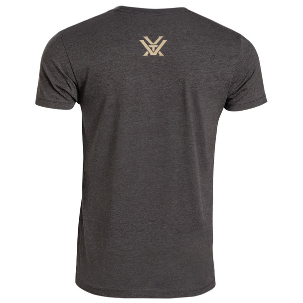product variation VORTEX Men's Mossy Oak Bottomland Camo Logo Charcoal Heather Short Sleeve T-Shirt (126-33-CHH) image